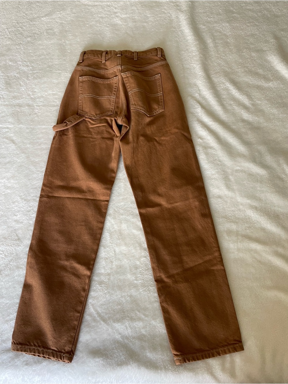 Reformation Kealy Carpenter Brown High-Rise Straight Pants - Picture 13 of 13